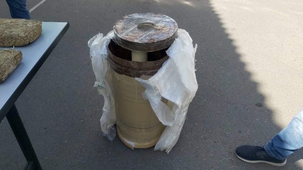 La marihuana estaba camuflada en rollos de plástico. IVM